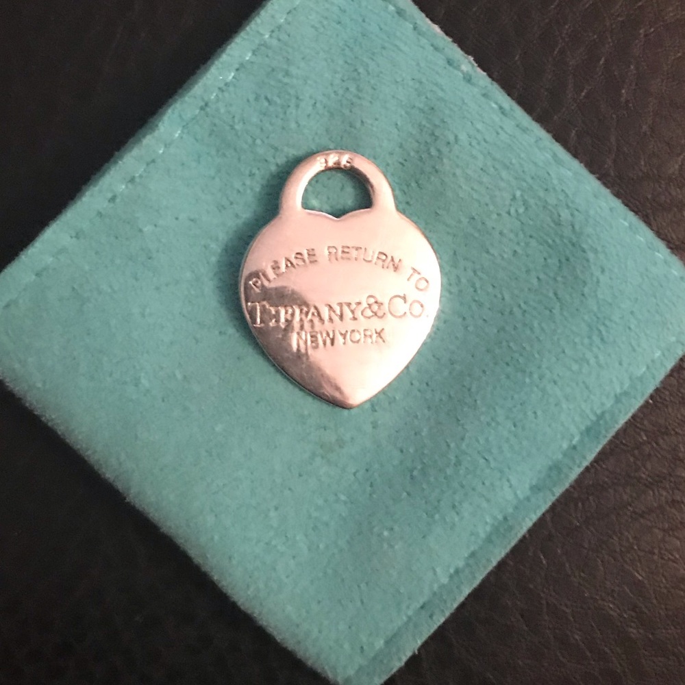 Large Tiffany and co heart tag charm